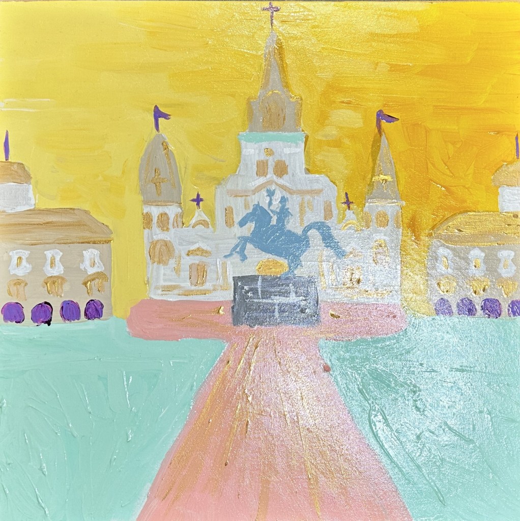 Beignets | Acrylic on Canvas | 20" x 20" | $400