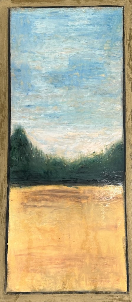 Abita | Oil Pastels on Wood | 10" x 22" | Unavailable