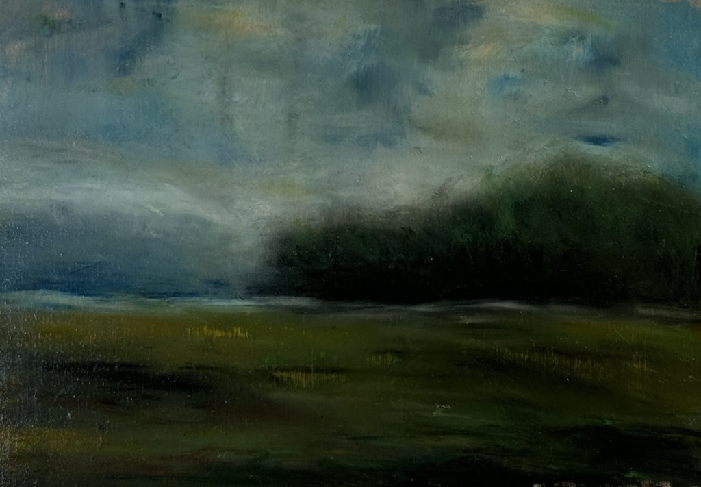 Lallans | Oil Pastel on Wood | 5" x 7" | Unavailable