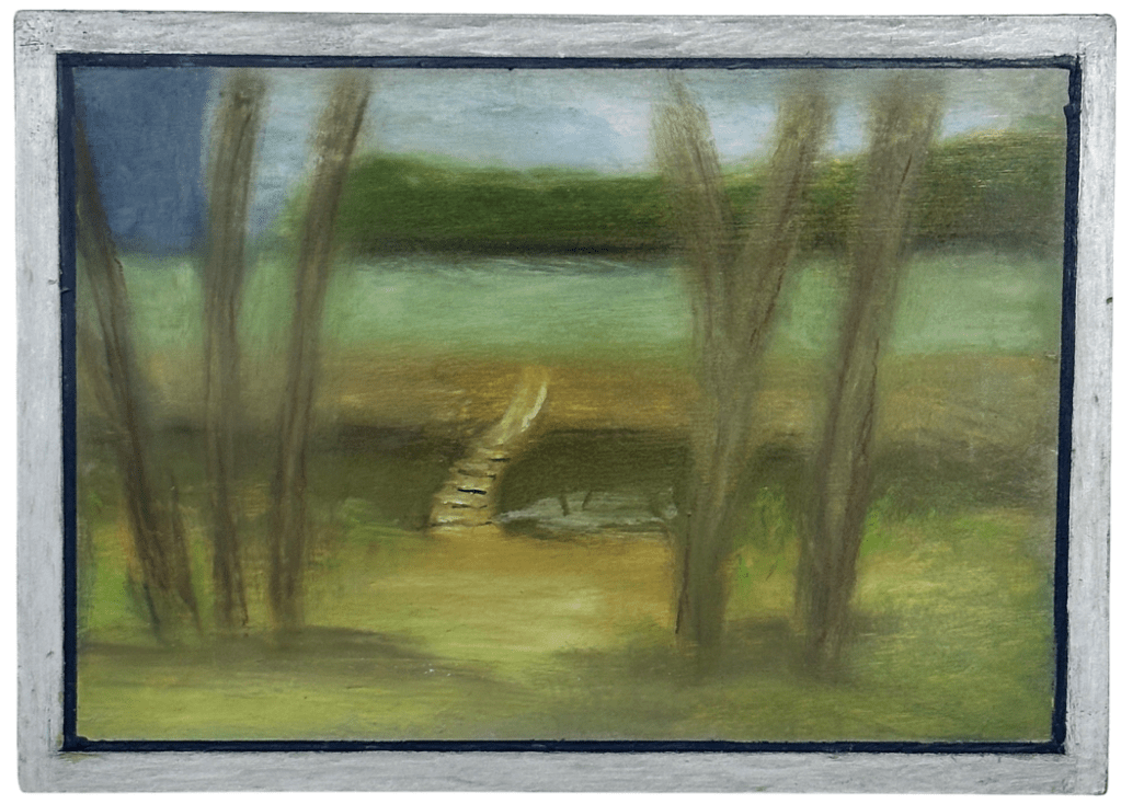 Urban Sway | Oil Pastel on Wood Panel | 5" x 7" x 1.5" | $65